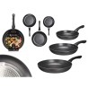 Set di padelle Kinvara 1 Nero Alluminio Bachelite 20 x 4 cm 28 x 5 cm 24 x 4,5 cm (6 Unità)