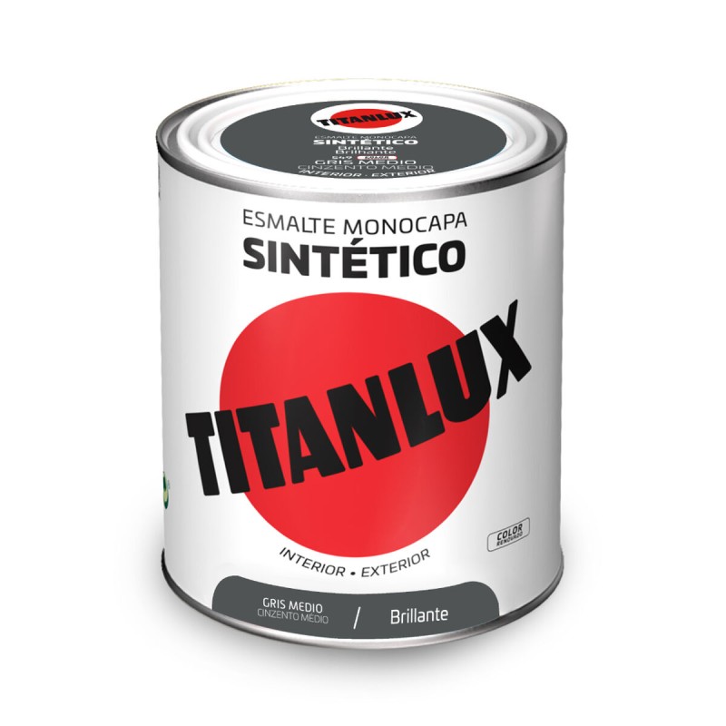Smalto sintetico Titanlux 5808971 Grigio 750 ml Luminoso Smalto sintetico Titanlux 5808971 Grigio 750 ml Luminoso
