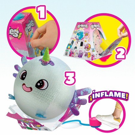 Peluche Eolo Celeste Stoffa Plastica 45 x 45 x 45 cm Gonfiabile (4 Unità)