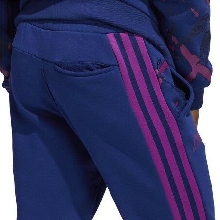 Pantalone Lungo Sportivo Adidas Reverse Retro Future Icons Azzurro Uomo