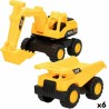 Veicoli di Costruzione Speed & Go 18,5 x 10,5 x 10 cm (6 Unità)