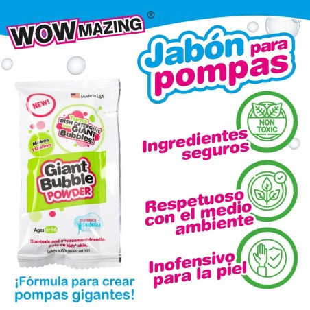 Liquido per bolle di sapone WOWmazing 6,3 x 11,5 x 1,5 cm (24 Unità)