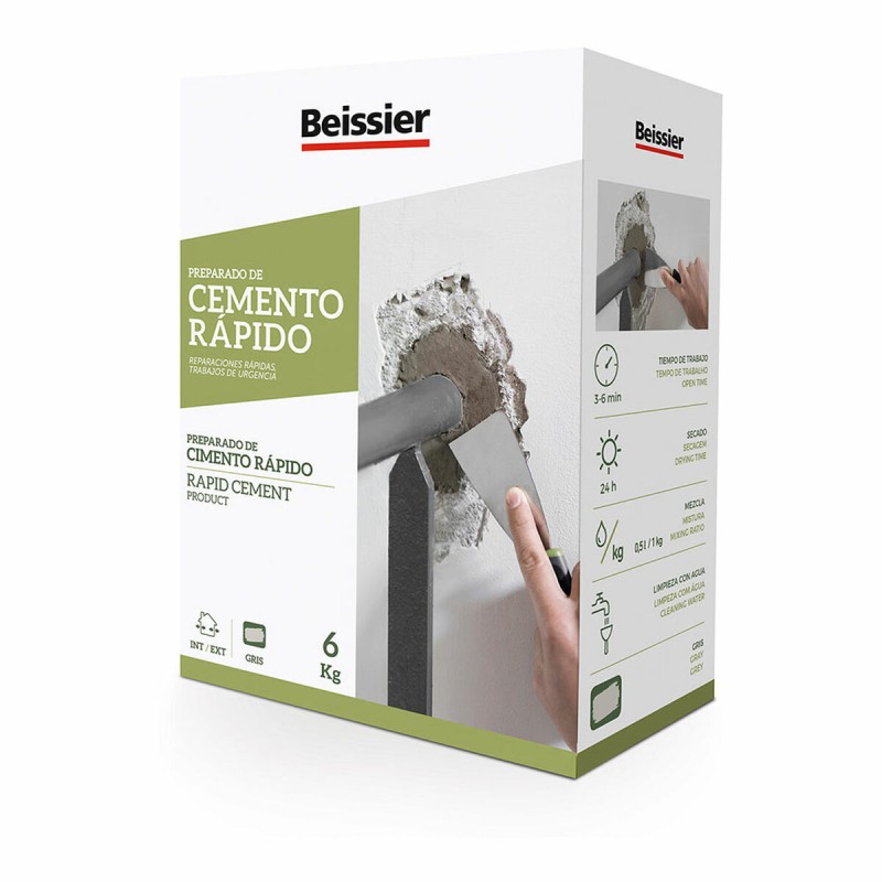 Cemento Beissier 70166-001 Grigio 6 Kg Veloce Cemento Beissier 70166-001 Grigio 6 Kg Veloce