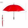 Ombrelli Aktive Rosso Ø 150 cm 150 x 96 x 150 cm (6 Unità)