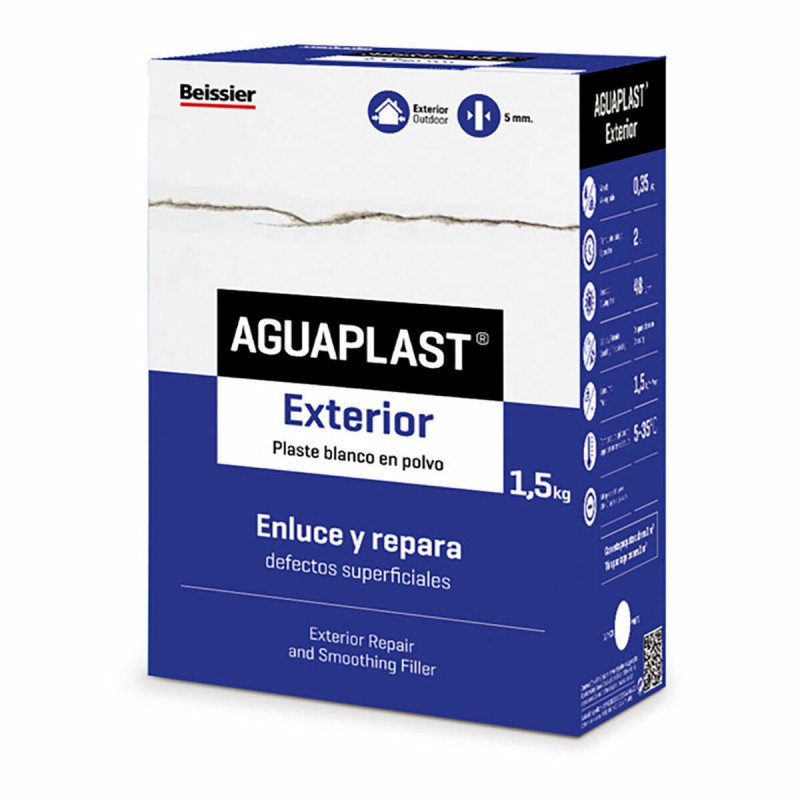 Gesso in polvere Aguaplast Esterno Bianco 1,5 Kg Gesso in polvere Aguaplast Esterno Bianco 1,5 Kg