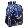Zaino Scuola Sonic City Azzurro 33 x 42 x 14 cm