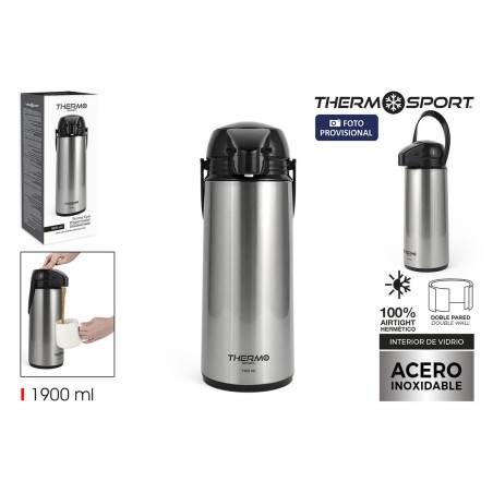 Caraffa Thermos ThermoSport Argentato 1,9 L (6 Unità)