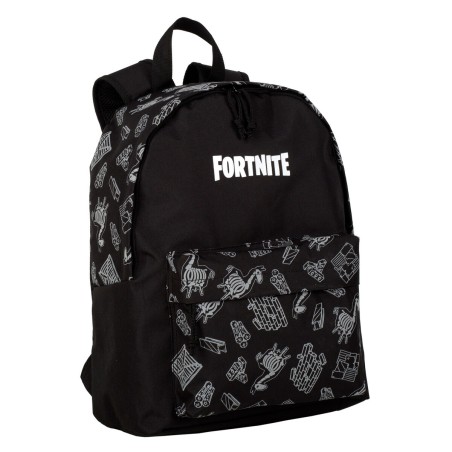 Zaino Scuola Fortnite Dark black Nero 41 x 31 x 13,5 cm Riflettente