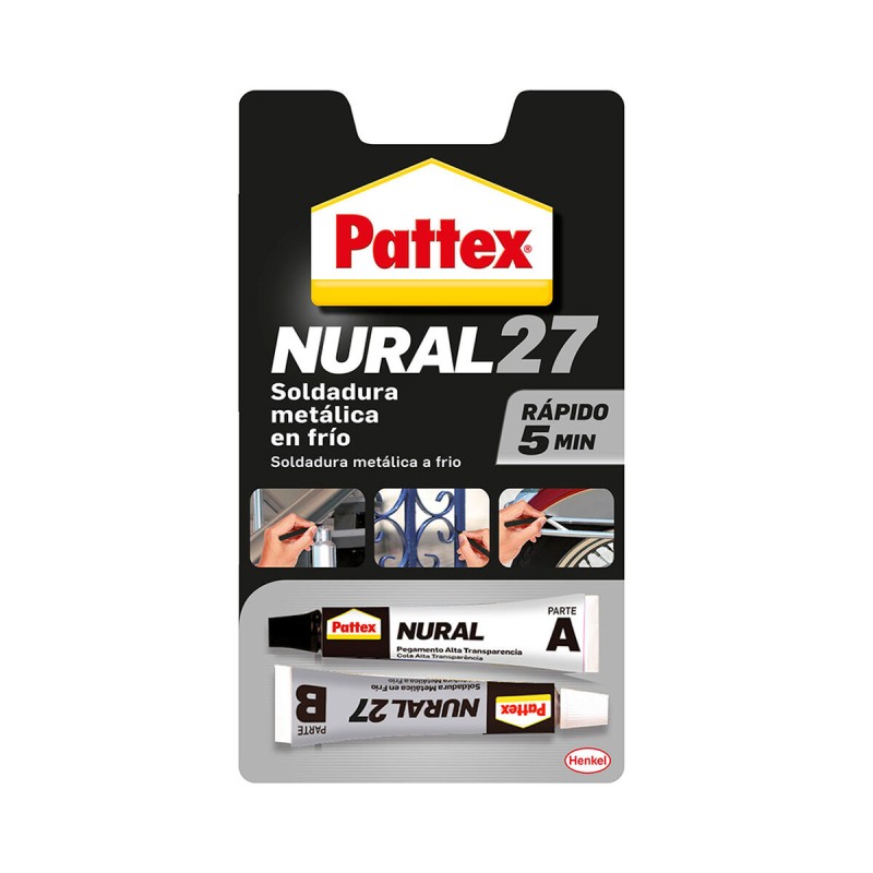Adesivo Istantaneo Pattex nural 27 Grigio 22 ml Pasta Adesivo Istantaneo Pattex nural 27 Grigio 22 ml Pasta