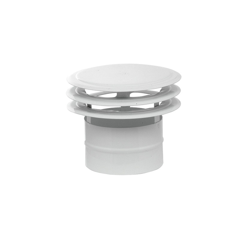 Deflettore di ventilazione Mirtak Acciaio Smaltato A dischi Ø 100 mm Bianco Deflettore di ventilazione Mirtak Acciaio Smaltato A dischi Ø 100 mm Bianco