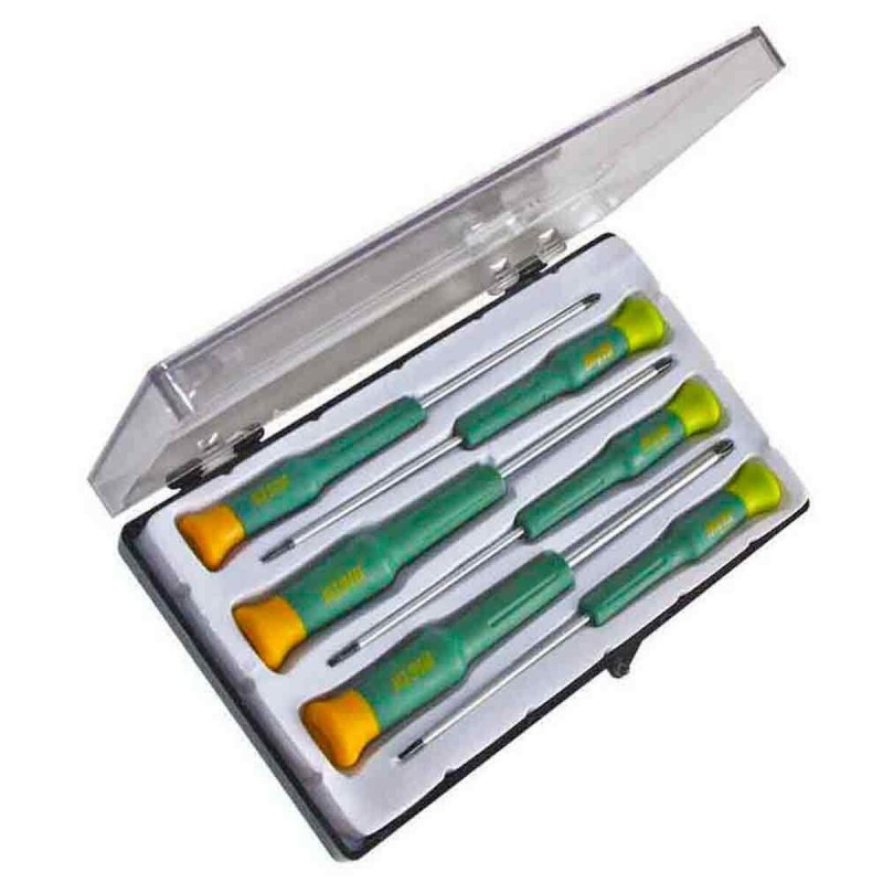 Set di cacciaviti di precisione Mota DMV pH Alba Plana 2 mm 3" 2,5 mm 1,5 mm 6 Pezzi Set di cacciaviti di precisione Mota DMV pH Alba Plana 2 mm 3" 2,5 mm 1,5 mm 6 Pezzi