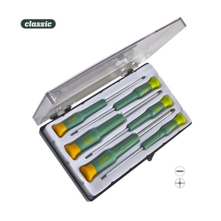 Set di cacciaviti di precisione Mota DMV pH Alba Plana 2 mm 3" 2,5 mm 1,5 mm 6 Pezzi