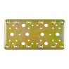 Piastra di Fissaggio AMIG 503-12124 Bicromato Dorato Acciaio (200 x 100 mm)
