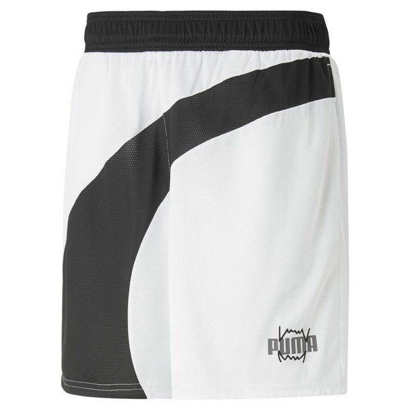 Pantaloncini da Pallacanestro da Uomo Puma Flare Bianco Pantaloncini da Pallacanestro da Uomo Puma Flare Bianco