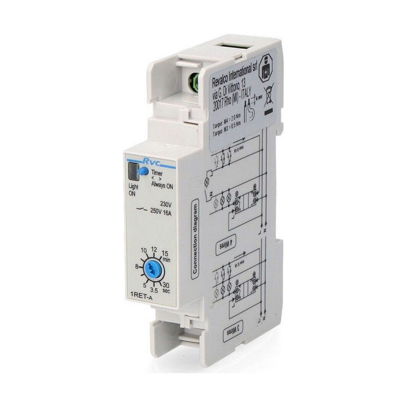 Timer per le scale Revalco Sassin 230 V 16 A Timer per le scale Revalco Sassin 230 V 16 A