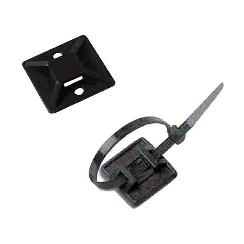 Base Autoadesiva per Fascette Lapafil Nero (100 Unità) Base Autoadesiva per Fascette Lapafil Nero (100 Unità)