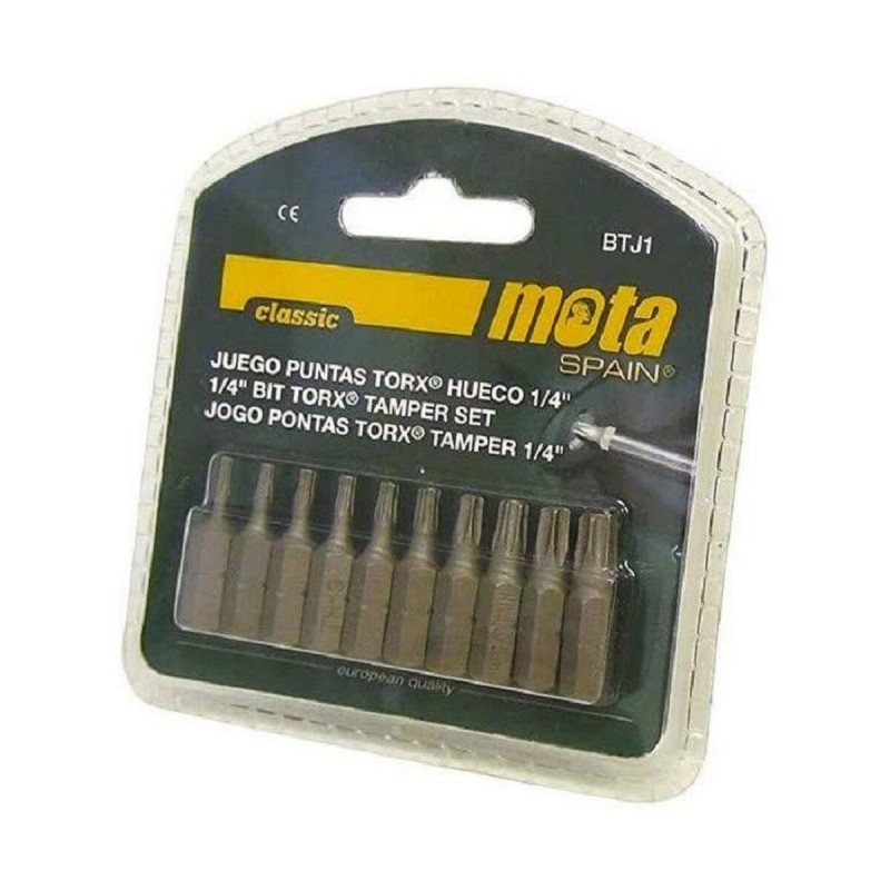 Set di punte Mota btj1 25 mm 10 Unità Set di punte Mota btj1 25 mm 10 Unità