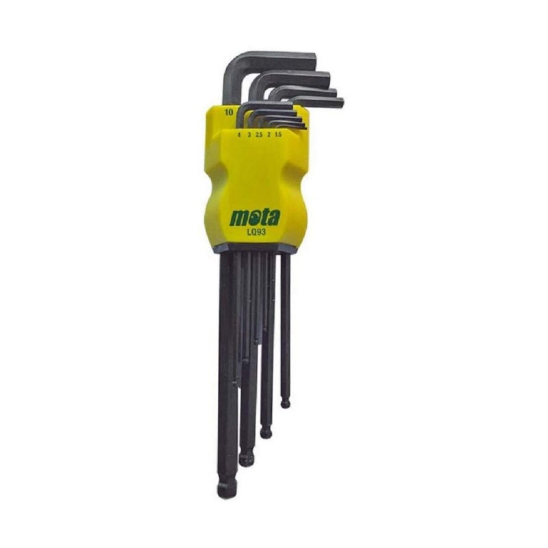 Set Chiavi Allen Mota LQ93 Extra lungo 9 Pezzi Set Chiavi Allen Mota LQ93 Extra lungo 9 Pezzi