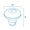Distributore di Cloro EDM 81013 Ø 22,5 x 20 cm