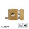 Serratura EDM 85261 Acciaio 80 x 94 mm Sovrapporre