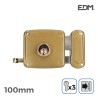 Serratura EDM 85262 Acciaio 100 x 94 mm Sovrapporre