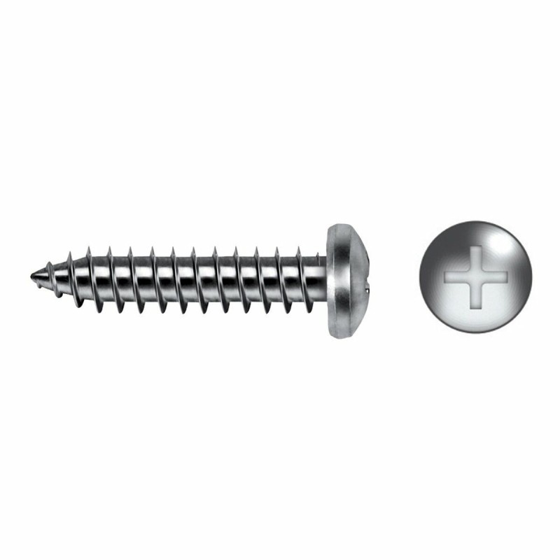 Scatola a viti CELO DIN 7981 Ø 4,8 mm 50 mm Phillips Zincato (100 Unità) Scatola a viti CELO DIN 7981 Ø 4,8 mm 50 mm Phillips Zincato (100 Unità)