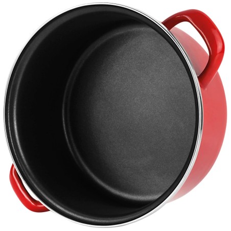 Casseruola FAGOR Optimax Rosso Acciaio Smaltato (Ø 18 x 10 cm)