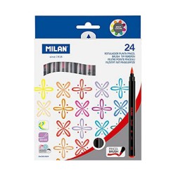 Set di Pennarelli Milan Multicolore 24 Pezzi
