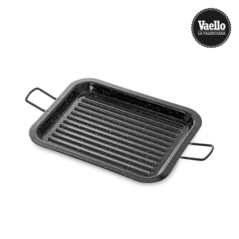 Griglia Vaello 75461 Nero Acciaio Smaltato 27 x 21 cm Griglia Vaello 75461 Nero Acciaio Smaltato 27 x 21 cm
