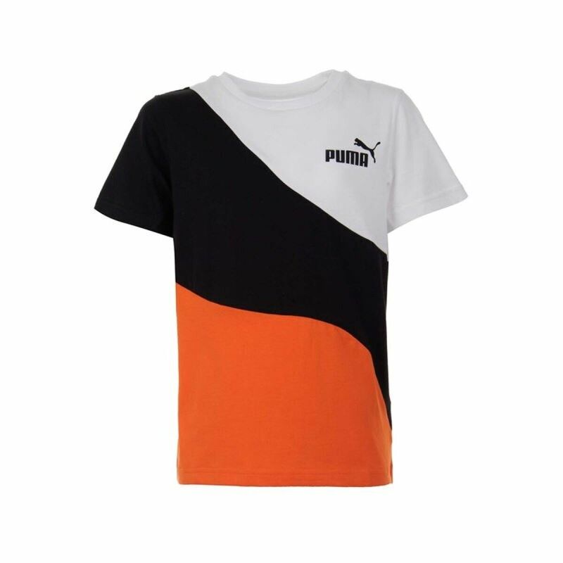 Maglia a Maniche Corte Bambino Puma Power Cat Nero Maglia a Maniche Corte Bambino Puma Power Cat Nero