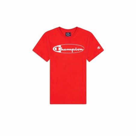 Maglia a Maniche Corte Bambino Champion Crewneck  Rosso