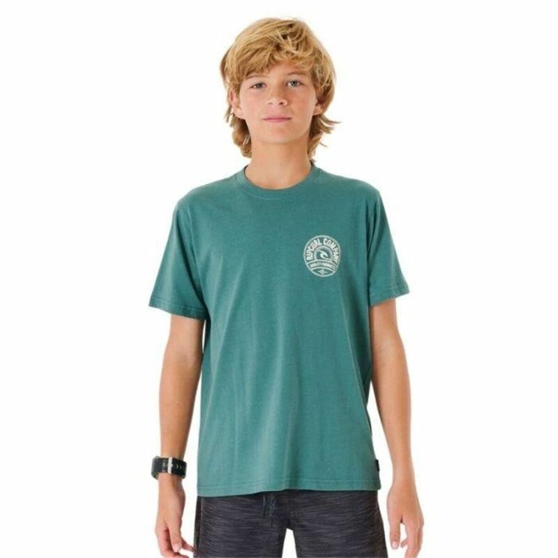 Maglia a Maniche Corte Bambino Rip Curl Stapler Azzurro Maglia a Maniche Corte Bambino Rip Curl Stapler Azzurro