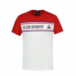 Maglia a Maniche Corte Bambino Le coq sportif  N°2 Tricolore Bianco