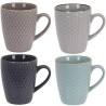 Set di Tazze da Caffè Excellent Houseware Gres 300 ml Geometrico