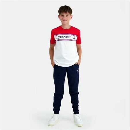 Maglia a Maniche Corte Bambino Le coq sportif  N°2 Tricolore Bianco