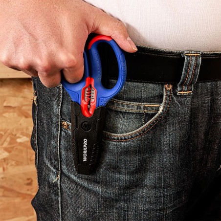 Forbici da Elettricista Workpro 16,7 x 8 x 2,8 cm 3 in 1