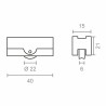 Battistrada EDM 85469 Climalit 177 rd17 Acciaio 40 x 21 mm (2 Unità)