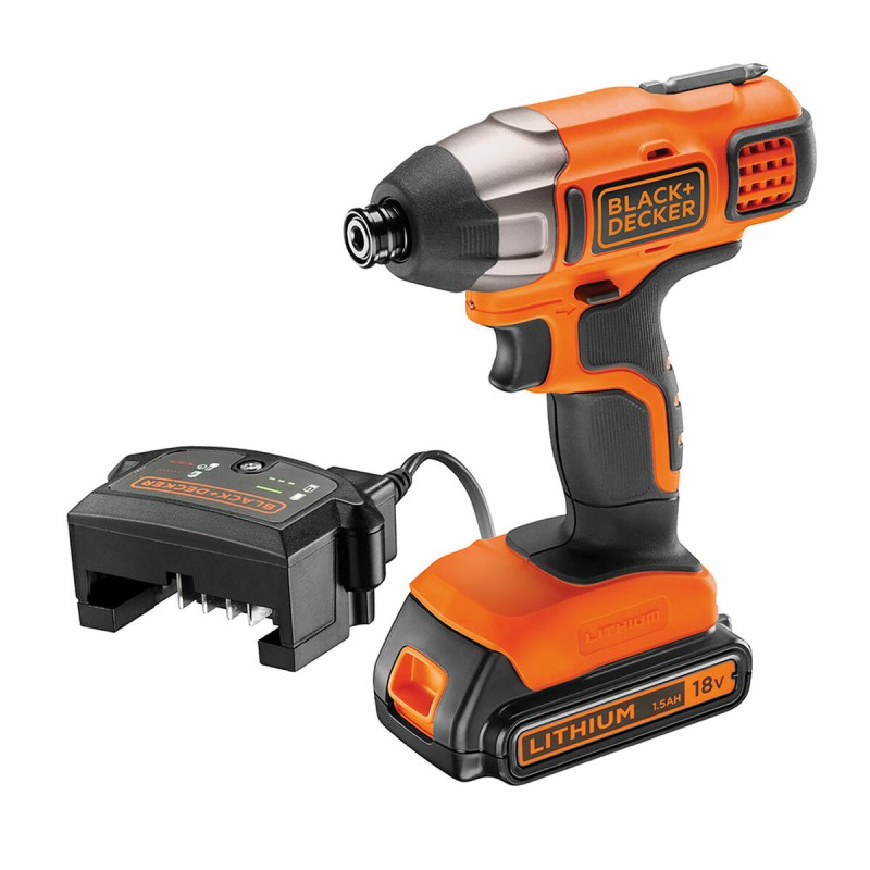 Cacciavite a percussione Black & Decker bdcim18d1a-qw 115 Nm Cacciavite a percussione Black & Decker bdcim18d1a-qw 115 Nm