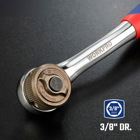 Chiave a cricchetto Workpro Double Drive 3/8"