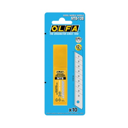 Lama rasoio Olfa mtb-10b 12,5 mm frammentabile 10 Unità