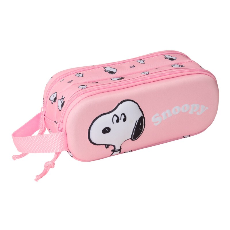 Portaoggetti Doppio Snoopy Rosa 21 x 8 x 6 cm 3D