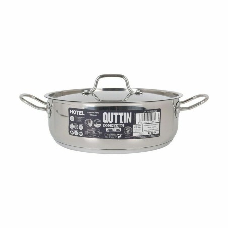 Casseruola con coperchio Quttin Hotel Acciaio Ø 26 x 9 cm (4 Unità)