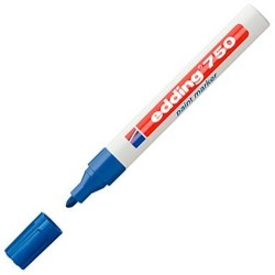 Marcatore permanente Edding 750 Azzurro (10 Unità)