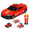 Playset di Veicoli Speed & Go 30 x 9,5 x 13 cm Pompiere Luce Suono 4 Unità
