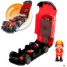 Playset di Veicoli Speed & Go 30 x 9,5 x 13 cm Pompiere Luce Suono 4 Unità