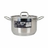 Pentola con Coperchio Quttin Hotel Acciaio Ø 22 x 14 cm (4 Unità)
