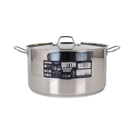 Casseruola con coperchio Quttin ø 34 x 18 cm (2 Unità)