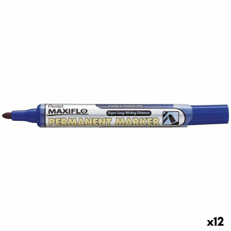 Marcatore permanente Pentel Maxiflo NLF50 Azzurro 12 Pezzi (12 Unità) Marcatore permanente Pentel Maxiflo NLF50 Azzurro 12 Pezzi (12 Unità)