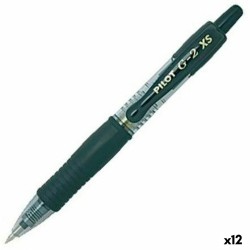 Penna Roller Pilot G-2 XS Retrattile Nero 0,4 mm (12 Unità)