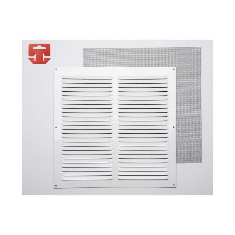 Griglia Fepre Zanzariera Laccato Alluminio Bianco (30 x 30 cm) Griglia Fepre Zanzariera Laccato Alluminio Bianco (30 x 30 cm)
